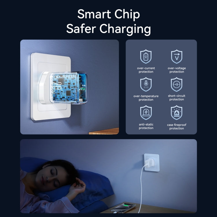 Bộ sạc cổng USB-C / Type-C PD20W JOYROOM JR-TCF20, phích cắm UK