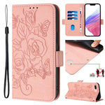 Ốp điện thoại da chống trộm RFID hoa hồng nổi, dành cho iPhone 11 Pro Max, iPhone 11, iPhone 11 Pro, iPhone XS / X, iPhone XR, iPhone XS Max, iPhone 8 Plus / 7 Plus