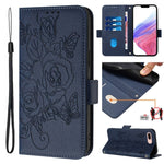 Ốp điện thoại da chống trộm RFID hoa hồng nổi, dành cho iPhone 11 Pro Max, iPhone 11, iPhone 11 Pro, iPhone XS / X, iPhone XR, iPhone XS Max, iPhone 8 Plus / 7 Plus