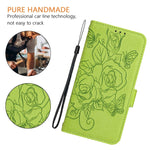 Ốp điện thoại da chống trộm RFID hoa hồng nổi, dành cho iPhone 11 Pro Max, iPhone 11, iPhone 11 Pro, iPhone XS / X, iPhone XR, iPhone XS Max, iPhone 8 Plus / 7 Plus