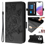 Ốp điện thoại da chống trộm RFID hoa hồng nổi, Dành cho iPhone 17 Pro Max, Dành cho iPhone 17 Pro, Dành cho iPhone 17, Dành cho iPhone Air, Dành cho iPhone SE 2024, Dành cho iPhone 16 Pro Max, Dành cho iPhone 16 Pro, Dành cho iPhone 16 Plus