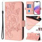 Ốp điện thoại da chống trộm RFID hoa hồng nổi, dành cho iPhone 11 Pro Max, iPhone 11, iPhone 11 Pro, iPhone XS / X, iPhone XR, iPhone XS Max, iPhone 8 Plus / 7 Plus