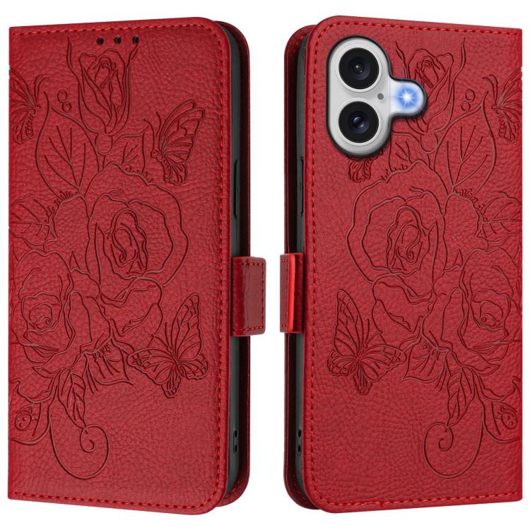 Ốp điện thoại da chống trộm RFID hoa hồng nổi, Dành cho iPhone 17 Pro Max, Dành cho iPhone 17 Pro, Dành cho iPhone 17, Dành cho iPhone Air, Dành cho iPhone SE 2024, Dành cho iPhone 16 Pro Max, Dành cho iPhone 16 Pro, Dành cho iPhone 16 Plus