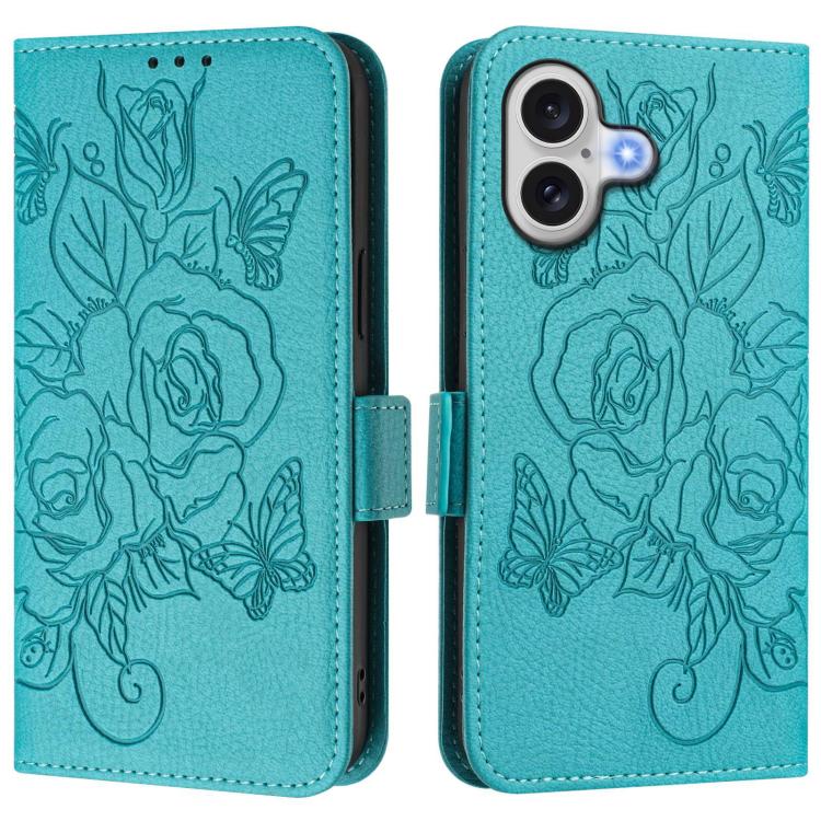 Ốp điện thoại da chống trộm RFID hoa hồng nổi, Dành cho iPhone 17 Pro Max, Dành cho iPhone 17 Pro, Dành cho iPhone 17, Dành cho iPhone Air, Dành cho iPhone SE 2024, Dành cho iPhone 16 Pro Max, Dành cho iPhone 16 Pro, Dành cho iPhone 16 Plus