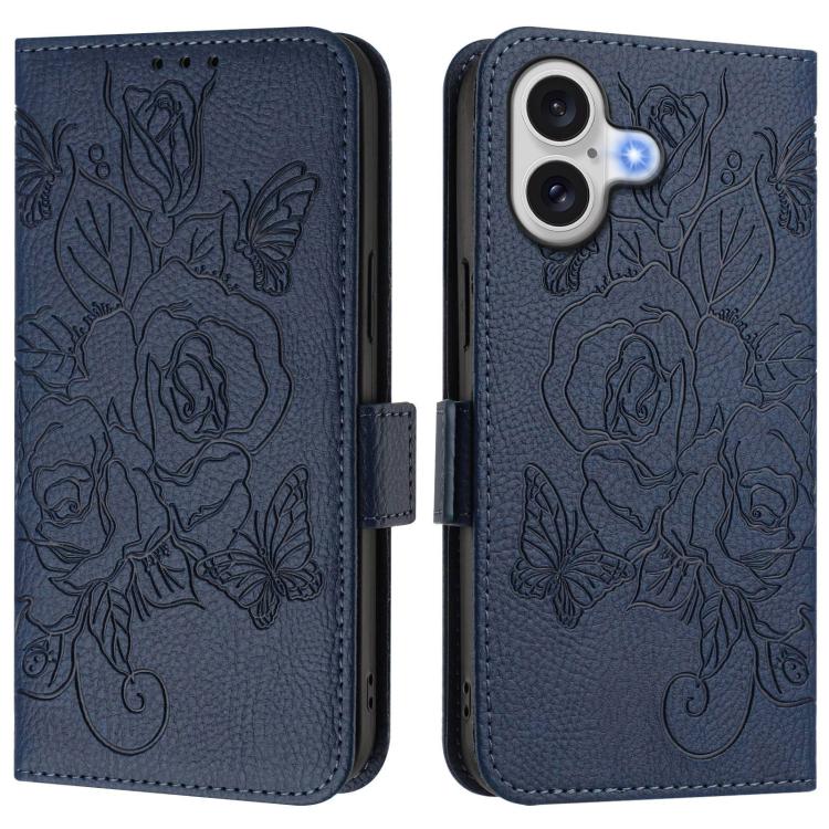 Ốp điện thoại da chống trộm RFID hoa hồng nổi, Dành cho iPhone 17 Pro Max, Dành cho iPhone 17 Pro, Dành cho iPhone 17, Dành cho iPhone Air, Dành cho iPhone SE 2024, Dành cho iPhone 16 Pro Max, Dành cho iPhone 16 Pro, Dành cho iPhone 16 Plus
