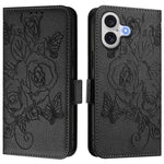 Ốp điện thoại da chống trộm RFID hoa hồng nổi, Dành cho iPhone 17 Pro Max, Dành cho iPhone 17 Pro, Dành cho iPhone 17, Dành cho iPhone Air, Dành cho iPhone SE 2024, Dành cho iPhone 16 Pro Max, Dành cho iPhone 16 Pro, Dành cho iPhone 16 Plus
