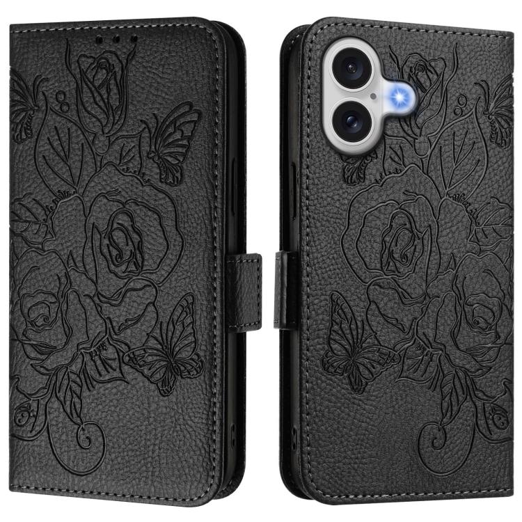 Ốp điện thoại da chống trộm RFID hoa hồng nổi, Dành cho iPhone 17 Pro Max, Dành cho iPhone 17 Pro, Dành cho iPhone 17, Dành cho iPhone Air, Dành cho iPhone SE 2024, Dành cho iPhone 16 Pro Max, Dành cho iPhone 16 Pro, Dành cho iPhone 16 Plus