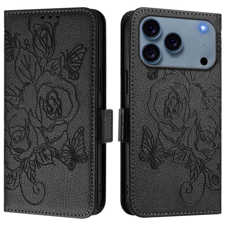 Ốp điện thoại da chống trộm RFID hoa hồng nổi, Dành cho iPhone 17 Pro Max, Dành cho iPhone 17 Pro, Dành cho iPhone 17, Dành cho iPhone Air, Dành cho iPhone SE 2024, Dành cho iPhone 16 Pro Max, Dành cho iPhone 16 Pro, Dành cho iPhone 16 Plus