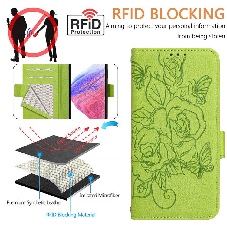 Ốp điện thoại da chống trộm RFID hoa hồng nổi, Dành cho iPhone 17 Pro Max, Dành cho iPhone 17 Pro, Dành cho iPhone 17, Dành cho iPhone Air, Dành cho iPhone SE 2024, Dành cho iPhone 16 Pro Max, Dành cho iPhone 16 Pro, Dành cho iPhone 16 Plus