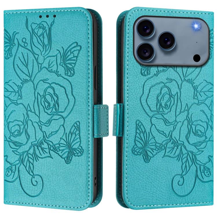 Ốp điện thoại da chống trộm RFID hoa hồng nổi, Dành cho iPhone 17 Pro Max, Dành cho iPhone 17 Pro, Dành cho iPhone 17, Dành cho iPhone Air, Dành cho iPhone SE 2024, Dành cho iPhone 16 Pro Max, Dành cho iPhone 16 Pro, Dành cho iPhone 16 Plus