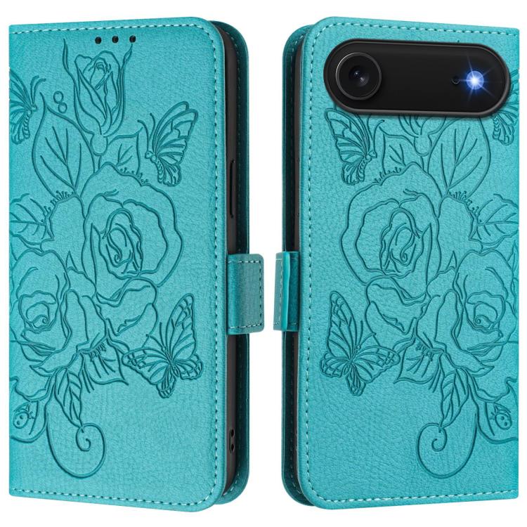 Ốp điện thoại da chống trộm RFID hoa hồng nổi, Dành cho iPhone 17 Pro Max, Dành cho iPhone 17 Pro, Dành cho iPhone 17, Dành cho iPhone Air, Dành cho iPhone SE 2024, Dành cho iPhone 16 Pro Max, Dành cho iPhone 16 Pro, Dành cho iPhone 16 Plus