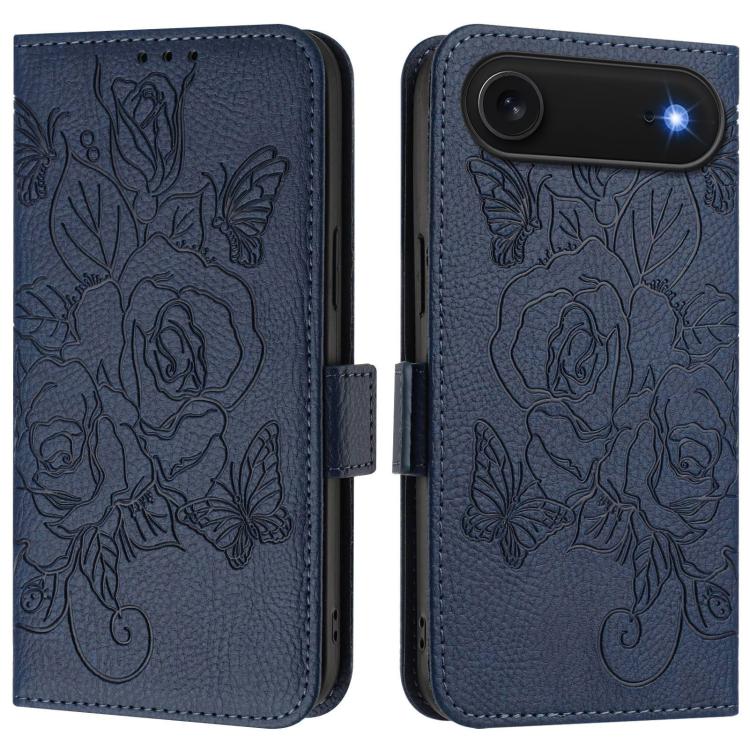 Ốp điện thoại da chống trộm RFID hoa hồng nổi, Dành cho iPhone 17 Pro Max, Dành cho iPhone 17 Pro, Dành cho iPhone 17, Dành cho iPhone Air, Dành cho iPhone SE 2024, Dành cho iPhone 16 Pro Max, Dành cho iPhone 16 Pro, Dành cho iPhone 16 Plus