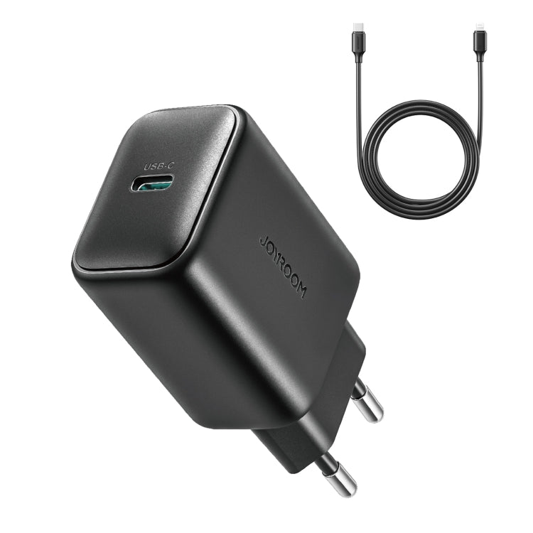 Bộ sạc nhanh USB-C / Type-C JOYROOM JR-TCF23 25W kèm cáp Type-C to Type-C, phích cắm EU, phích cắm UK