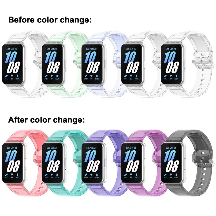 Dây đồng hồ TPU đổi màu, cho Samsung Galaxy Fit3