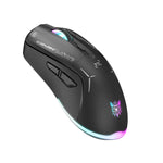 Chuột chơi game ONIKUMA CW917 RGB 4800DPI chế độ kép có dây + không dây 2.4GHz, CW917 (Đen), CW917 (Trắng)
