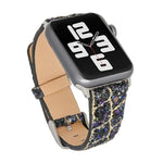 Dây Đeo Đồng Hồ Da Thay Thế Đính Kim Sa Lấp Lánh, Dành Cho Apple Watch 5 & 4 44mm / 3 & 2 & 1 42mm, Dành Cho Apple Watch Series 7 41mm / 6 & SE & 5 & 4 40mm / 3 & 2 & 1 38mm, Dành Cho Apple Watch Series 8&7 41mm / SE 2&6&SE&5&4 40mm / 3&2&1 38mm