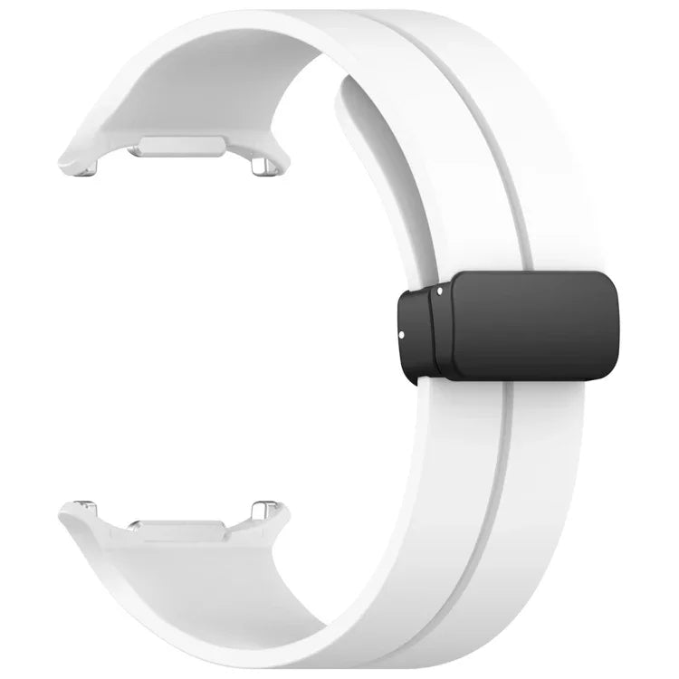 Magnetic Folding Buckle Silicone Watch Band, For Samsung Galaxy Watch Ultra 47mm / Ultra 2025