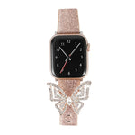 Dây Đeo Đồng Hồ Thay Thế Nơ Đính Kim Cương Lấp Lánh, Dành Cho Apple Watch 5 & 4 44mm / 3 & 2 & 1 42mm