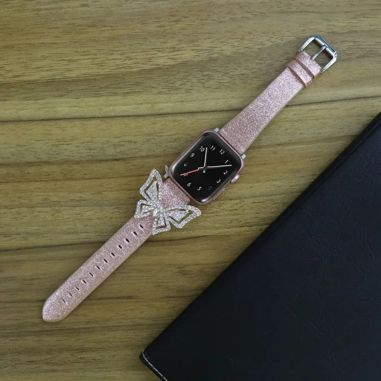 Dây Đeo Đồng Hồ Thay Thế Nơ Đính Kim Cương Lấp Lánh, Dành Cho Apple Watch 5 & 4 44mm / 3 & 2 & 1 42mm