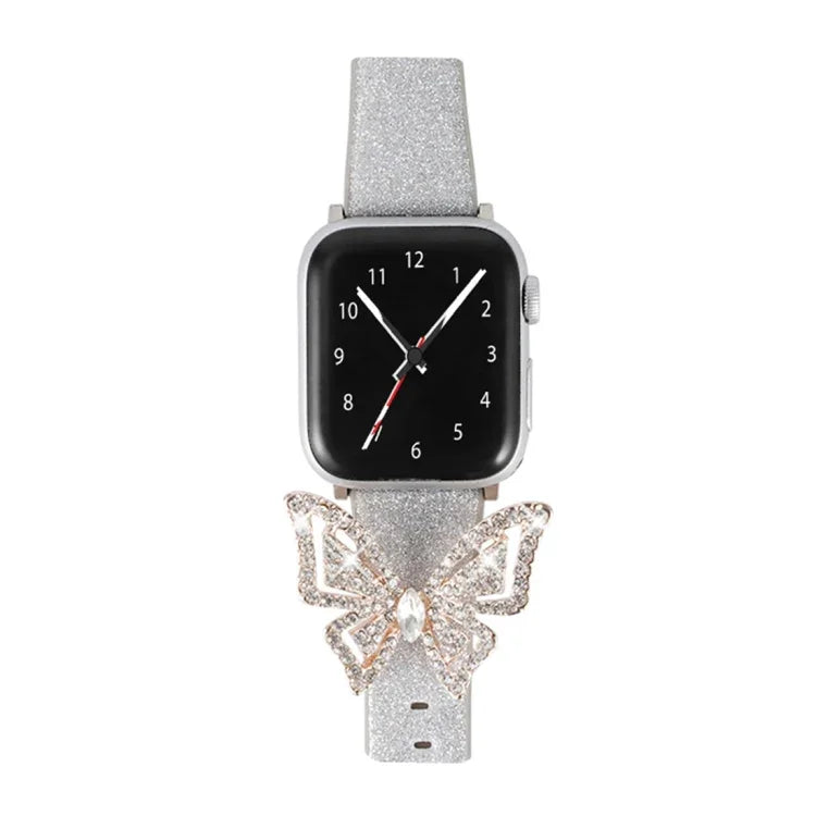 Dây Đeo Đồng Hồ Thay Thế Nơ Đính Kim Cương Lấp Lánh, Dành Cho Apple Watch 5 & 4 44mm / 3 & 2 & 1 42mm