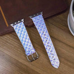 Dây đồng hồ thay thế họa tiết vảy cá lấp lánh đổi màu, dành cho Apple Watch 5 & 4 40mm / 3 & 2 & 1 38mm, dành cho Apple Watch 5 & 4 44mm / 3 & 2 & 1 42mm