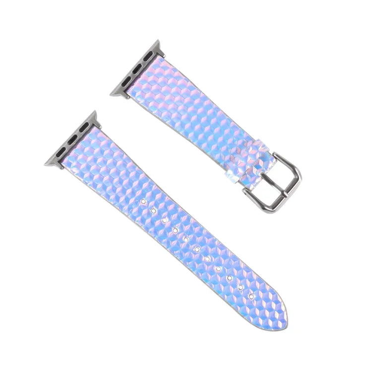 Dây đồng hồ thay thế họa tiết vảy cá lấp lánh đổi màu, dành cho Apple Watch 5 & 4 40mm / 3 & 2 & 1 38mm, dành cho Apple Watch 5 & 4 44mm / 3 & 2 & 1 42mm