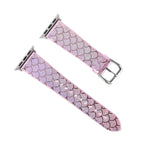 Dây đồng hồ thay thế họa tiết vảy cá lấp lánh đổi màu, dành cho Apple Watch 5 & 4 40mm / 3 & 2 & 1 38mm, dành cho Apple Watch 5 & 4 44mm / 3 & 2 & 1 42mm