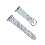 Dây đồng hồ thay thế họa tiết vảy cá lấp lánh đổi màu, dành cho Apple Watch 5 & 4 40mm / 3 & 2 & 1 38mm, dành cho Apple Watch 5 & 4 44mm / 3 & 2 & 1 42mm