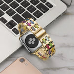 Dây đeo đồng hồ bằng thép không gỉ + nhựa, dành cho Apple Watch 5 & 4 44mm / 3 & 2 & 1 42mm, dành cho Apple Watch Series 8&7 41mm / SE 2&6&SE&5&4 40mm / 3&2&1 38mm, dành cho Apple Watch Series 7 41mm / 6 & SE & 5 & 4 40mm / 3 & 2 & 1 38mm