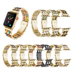 Dây đeo đồng hồ bằng thép không gỉ + nhựa, dành cho Apple Watch 5 & 4 44mm / 3 & 2 & 1 42mm, dành cho Apple Watch Series 8&7 41mm / SE 2&6&SE&5&4 40mm / 3&2&1 38mm, dành cho Apple Watch Series 7 41mm / 6 & SE & 5 & 4 40mm / 3 & 2 & 1 38mm