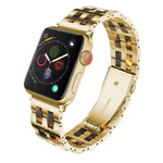 Dây đeo đồng hồ bằng thép không gỉ + nhựa, dành cho Apple Watch 5 & 4 44mm / 3 & 2 & 1 42mm, dành cho Apple Watch Series 8&7 41mm / SE 2&6&SE&5&4 40mm / 3&2&1 38mm, dành cho Apple Watch Series 7 41mm / 6 & SE & 5 & 4 40mm / 3 & 2 & 1 38mm
