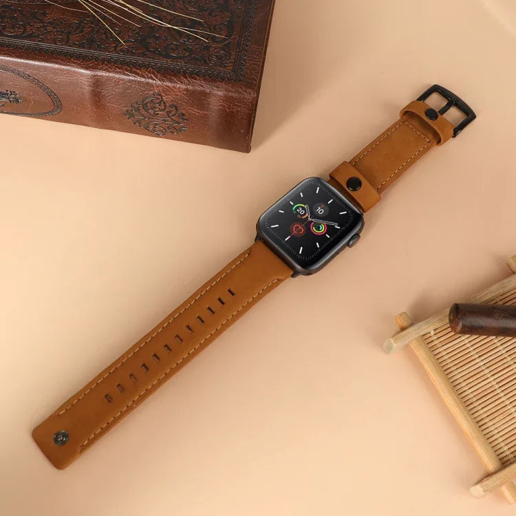 Dây đồng hồ thay thế bằng da thật, dành cho Apple Watch 5 & 4 40mm / 3 & 2 & 1 38mm, dành cho Apple Watch 5 & 4 44mm / 3 & 2 & 1 42mm