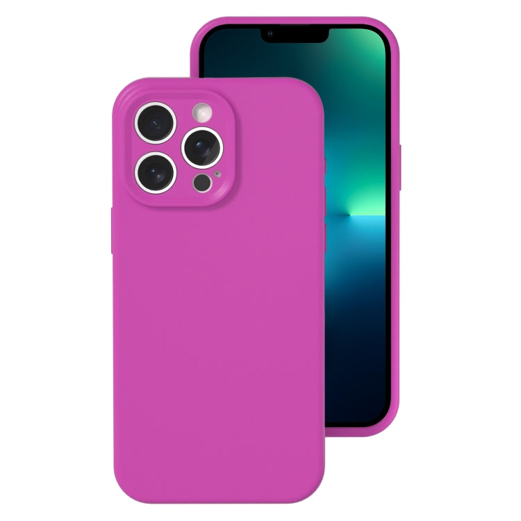 Precise Hole Liquid Silicone Jelly Color Full Coverage Phone Case, For iPhone 13 Pro Max