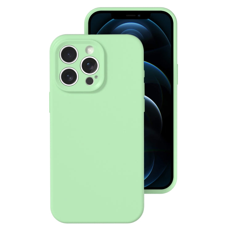 Precise Hole Liquid Silicone Jelly Color Full Coverage Phone Case, For iPhone 12 Pro Max