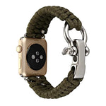 Dây đeo nylon bện dây dù dành cho Apple Watch Series 5 & 4 44mm / 3 & 2 & 1 42mm, 5 & 4 44mm / 3 & 2 & 1 42mm