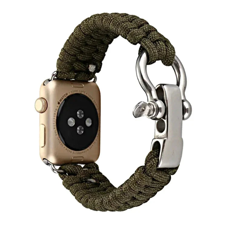 Dây đeo nylon bện dây dù dành cho Apple Watch Series 5 & 4 44mm / 3 & 2 & 1 42mm, 5 & 4 44mm / 3 & 2 & 1 42mm