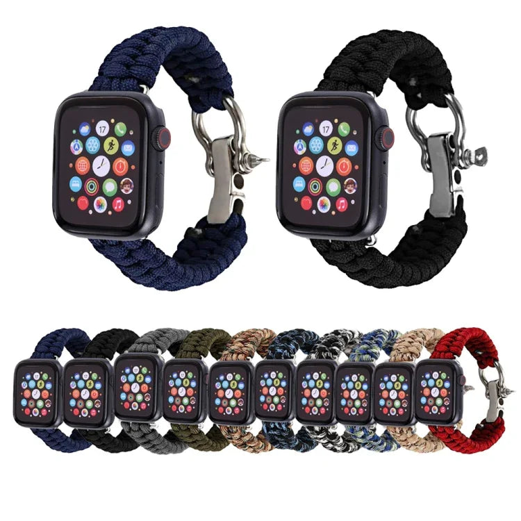 Dây đeo nylon bện dây dù dành cho Apple Watch Series 5 & 4 44mm / 3 & 2 & 1 42mm, 5 & 4 44mm / 3 & 2 & 1 42mm