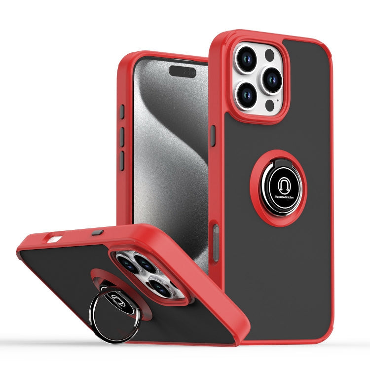 Ốp lưng điện thoại Q Shadow 1 Series TPU + PC có vòng, Dành cho iPhone 17e / 16e, Dành cho iPhone 17 Pro Max, Dành cho iPhone 17 Pro, Dành cho iPhone 17, Dành cho iPhone Air, Dành cho iPhone 16 Pro Max
