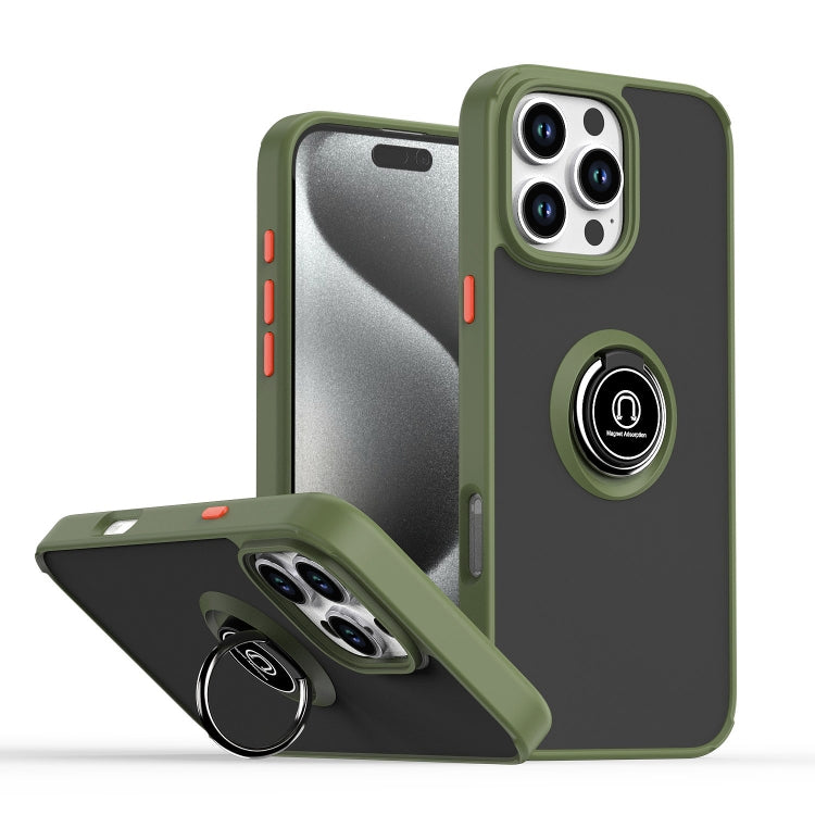 Ốp lưng điện thoại Q Shadow 1 Series TPU + PC có vòng, Dành cho iPhone 17e / 16e, Dành cho iPhone 17 Pro Max, Dành cho iPhone 17 Pro, Dành cho iPhone 17, Dành cho iPhone Air, Dành cho iPhone 16 Pro Max