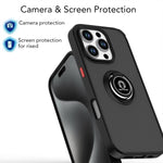 Ốp lưng điện thoại Q Shadow 1 Series TPU + PC có vòng, Dành cho iPhone 16 Pro, Dành cho iPhone 16 Plus, Dành cho iPhone 15 Pro Max, Dành cho iPhone 15 Pro, Dành cho iPhone 15 Plus, Dành cho iPhone 15