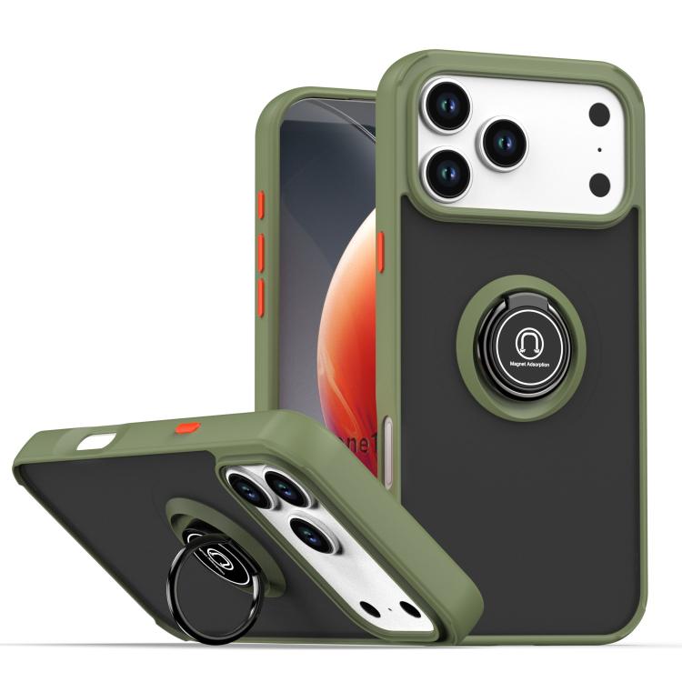 Ốp lưng điện thoại Q Shadow 1 Series TPU + PC có vòng, Dành cho iPhone 17e / 16e, Dành cho iPhone 17 Pro Max, Dành cho iPhone 17 Pro, Dành cho iPhone 17, Dành cho iPhone Air, Dành cho iPhone 16 Pro Max