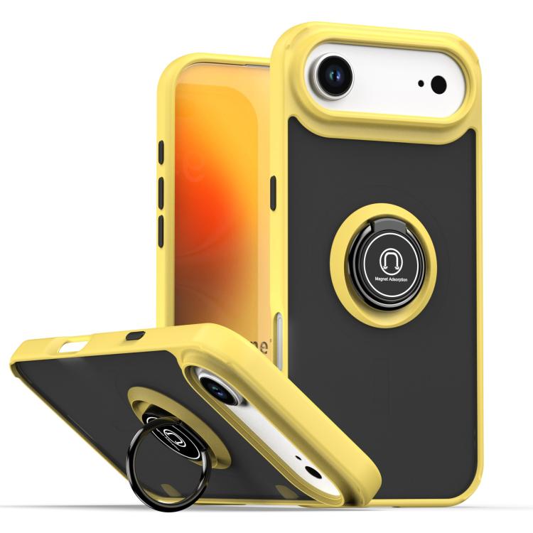Ốp lưng điện thoại Q Shadow 1 Series TPU + PC có vòng, Dành cho iPhone 17e / 16e, Dành cho iPhone 17 Pro Max, Dành cho iPhone 17 Pro, Dành cho iPhone 17, Dành cho iPhone Air, Dành cho iPhone 16 Pro Max