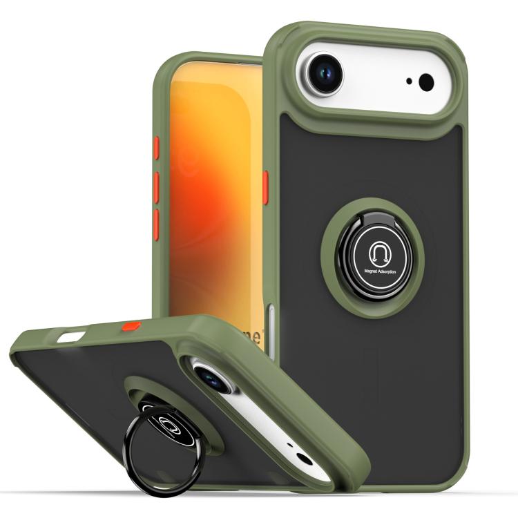 Ốp lưng điện thoại Q Shadow 1 Series TPU + PC có vòng, Dành cho iPhone 17e / 16e, Dành cho iPhone 17 Pro Max, Dành cho iPhone 17 Pro, Dành cho iPhone 17, Dành cho iPhone Air, Dành cho iPhone 16 Pro Max