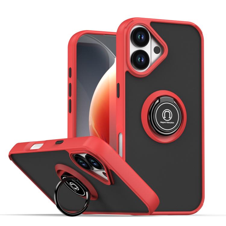 Ốp lưng điện thoại Q Shadow 1 Series TPU + PC có vòng, Dành cho iPhone 17e / 16e, Dành cho iPhone 17 Pro Max, Dành cho iPhone 17 Pro, Dành cho iPhone 17, Dành cho iPhone Air, Dành cho iPhone 16 Pro Max