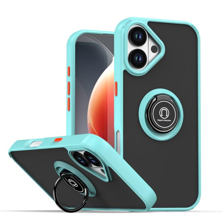 Ốp lưng điện thoại Q Shadow 1 Series TPU + PC có vòng, Dành cho iPhone 17e / 16e, Dành cho iPhone 17 Pro Max, Dành cho iPhone 17 Pro, Dành cho iPhone 17, Dành cho iPhone Air, Dành cho iPhone 16 Pro Max