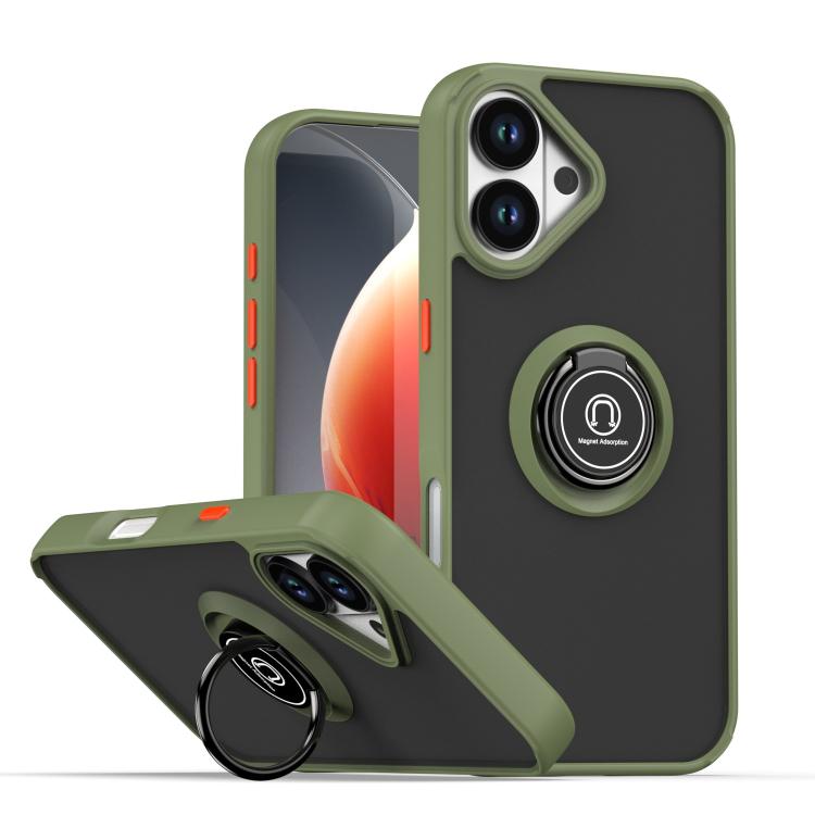 Ốp lưng điện thoại Q Shadow 1 Series TPU + PC có vòng, Dành cho iPhone 17e / 16e, Dành cho iPhone 17 Pro Max, Dành cho iPhone 17 Pro, Dành cho iPhone 17, Dành cho iPhone Air, Dành cho iPhone 16 Pro Max