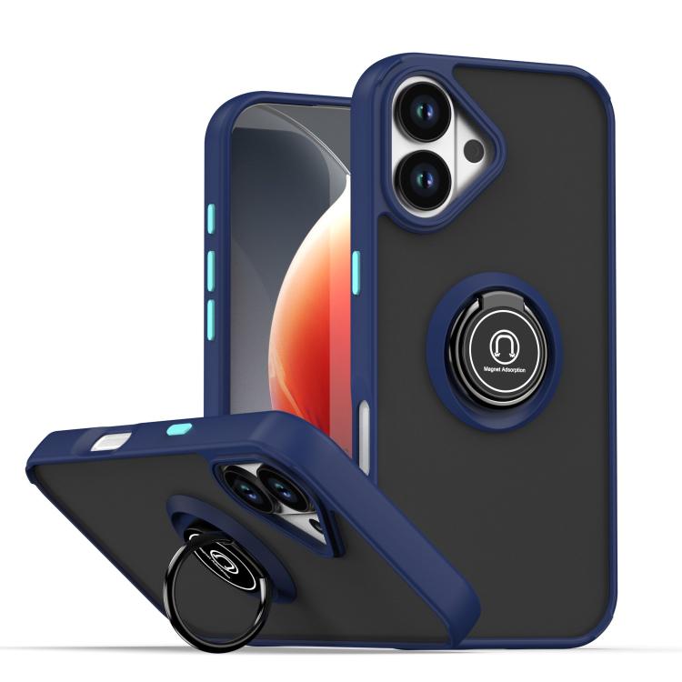 Ốp lưng điện thoại Q Shadow 1 Series TPU + PC có vòng, Dành cho iPhone 17e / 16e, Dành cho iPhone 17 Pro Max, Dành cho iPhone 17 Pro, Dành cho iPhone 17, Dành cho iPhone Air, Dành cho iPhone 16 Pro Max