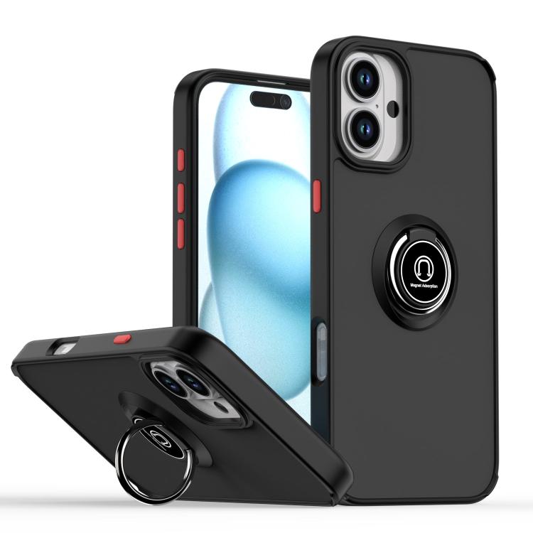 Ốp lưng điện thoại Q Shadow 1 Series TPU + PC có vòng, Dành cho iPhone 16 Pro, Dành cho iPhone 16 Plus, Dành cho iPhone 15 Pro Max, Dành cho iPhone 15 Pro, Dành cho iPhone 15 Plus, Dành cho iPhone 15