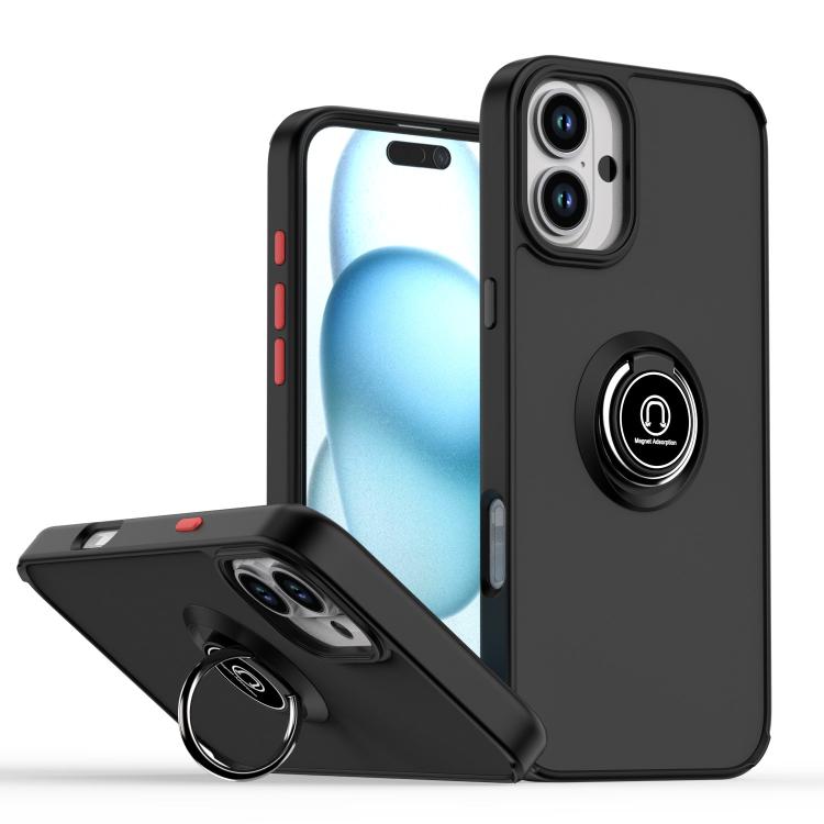 Ốp lưng điện thoại Q Shadow 1 Series TPU + PC có vòng, Dành cho iPhone 16 Pro, Dành cho iPhone 16 Plus, Dành cho iPhone 15 Pro Max, Dành cho iPhone 15 Pro, Dành cho iPhone 15 Plus, Dành cho iPhone 15