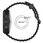 Dây đồng hồ silicone khóa đôi bạc Ocean, cho Samsung Galaxy Watch Ultra 47mm / Ultra 2025